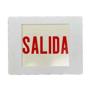 Letrero salida de emergencia marca sempra