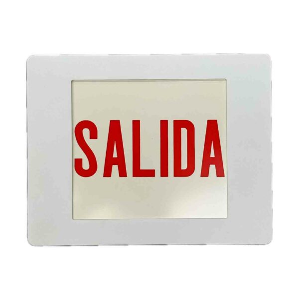 Letrero salida de emergencia marca sempra